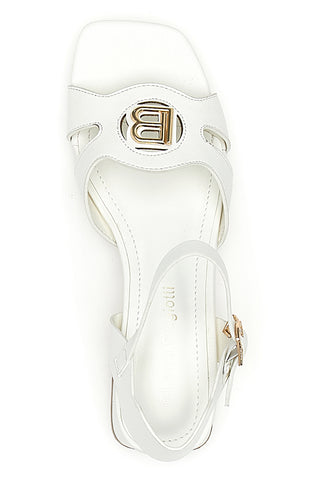 Sandali Bianchi Con Cinturino alla Caviglia Laura Biagiotti 9013