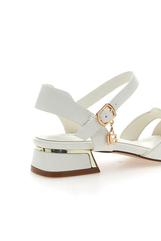 Sandali Bianchi Con Cinturino alla Caviglia Laura Biagiotti 9013