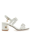 Sandali Bianchi Con Tacco a Blocco Laura Biagiotti 9049