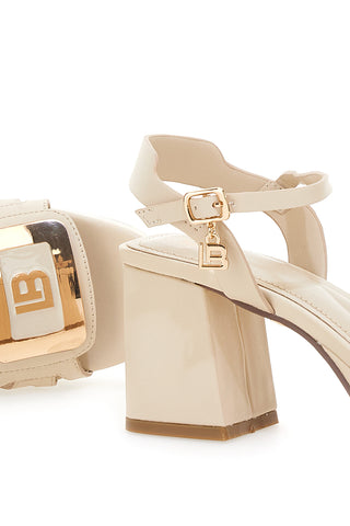 Sandali Panna Con Tacco a Blocco Laura Biagiotti 9061