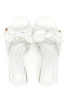Weiße Hausschuhe mit Schleife Laura Biagiotti 851025