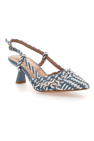 Sandali Slingback a Punta Avio con Tomaia Intrecciata MON DIEU 601