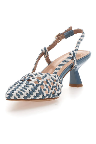 Sandali Slingback a Punta Avio con Tomaia Intrecciata MON DIEU 601