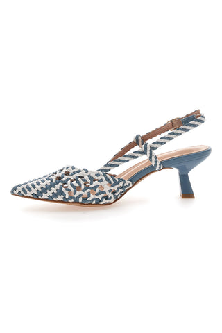 Avio Slingback-Sandalen mit spitzer Zehenpartie und gewebtem Obermaterial MON DIEU 601