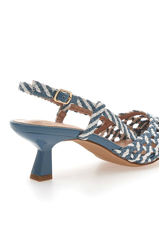 Sandali Slingback a Punta Avio con Tomaia Intrecciata MON DIEU 601
