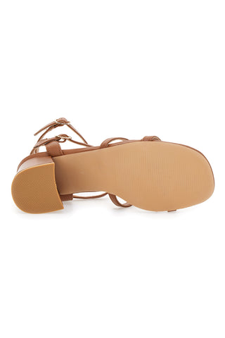 Sandali Con Tacco Marrone Mon Dieu 644