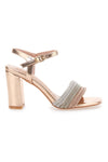 Rosa High Heel Riemchensandalen THE FIRST 653