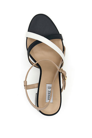 Sandali multicolor con tacco largo Ferrè F320