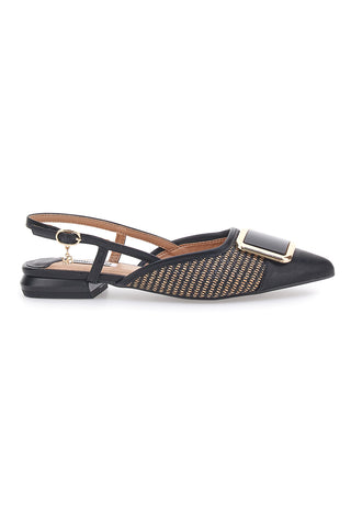 SCHWARZE SPITZE SLINGBACK-BALLERINAS MARIELLA BURANI 51089