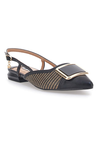 SCHWARZE SPITZE SLINGBACK-BALLERINAS MARIELLA BURANI 51089