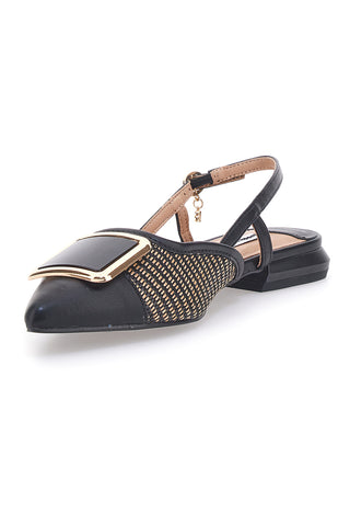 SCHWARZE SPITZE SLINGBACK-BALLERINAS MARIELLA BURANI 51089