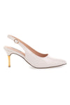 Nude Slingback-Pumps mit Lackeffekt MARIELLA BURANI 51260