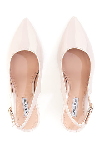 Nude Slingback-Pumps mit Lackeffekt MARIELLA BURANI 51260