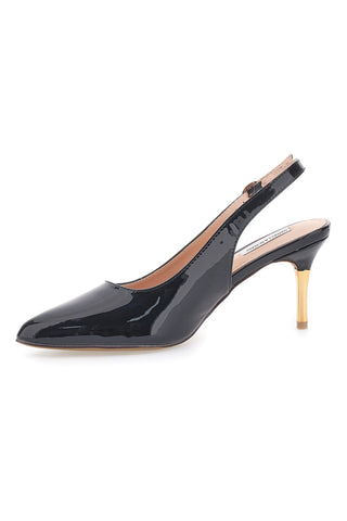 Schwarze Pumps Slingback Lackeffekt MARIELLA BURANI 51260
