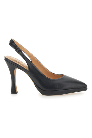 Décolleté Slingback Nere Eleganti con Tacco Alto Mon Dieu 1929Q35