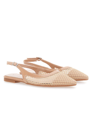 Ballerine slingback Beige Le Havre Paris XQJ52012