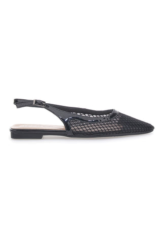 Le Havre Paris XQJ52012 Schwarze Slingback-Ballerinas