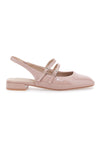 LE HAVRE PARIS CMJ2405313 Rosa Slingback-Sandalen in Lackoptik mit Riemen
