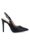 Décolleté Slingback Nere con Tacco Alto FIRST LADY P528