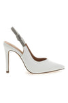 Décolleté Slingback Bianche con Tacco Alto FIRST LADY P528