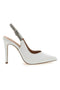 Décolleté Slingback Bianche con Tacco Alto FIRST LADY P528