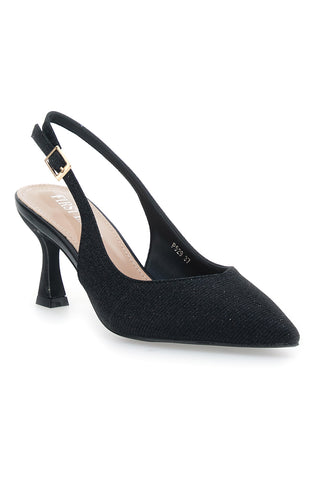 Décolleté Slingback Nere a Punta FIRST LADY P529