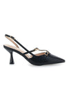 Décolleté Slingback Nere con Cinturini FIRST LADY 9532