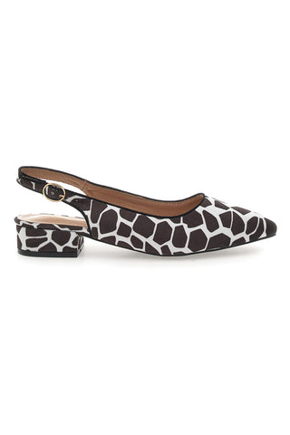FIRST LADY P553 Zebra spitze Slingback-Ballerinas