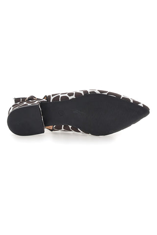 Ballerine Slingback Zebrate a Punta FIRST LADY P553