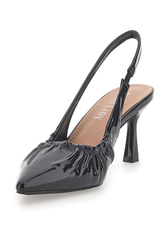 Décolleté Sling-back Nere Con Tacco First Lady P593