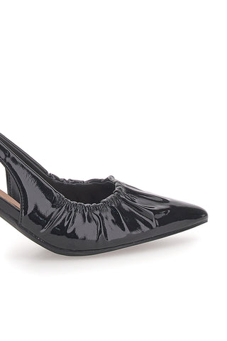 Décolleté Sling-back Nere Con Tacco First Lady P593