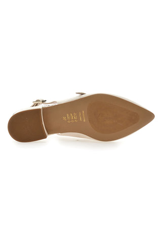 Ballerine Slingback Panna Con Cinturino Frontale PITTARELLO GLAM 2888