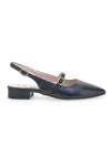 Ballerine Slingback Nero Con Cinturino Frontale PITTARELLO GLAM 2888