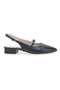 Schwarze Slingback-Ballerinas mit Frontriemen PITTARELLO GLAM 2883