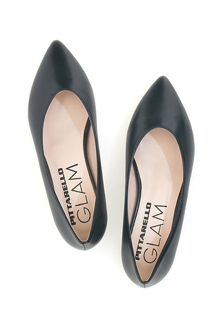 Schwarze spitze Ballerinas PITTARELLO GLAM 2890