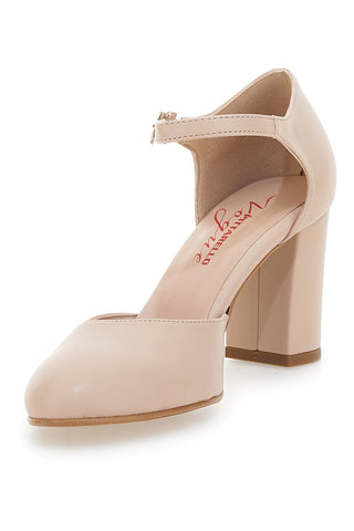 Hautfarbene Pumps mit Fesselriemchen Pittarello Vogue 434