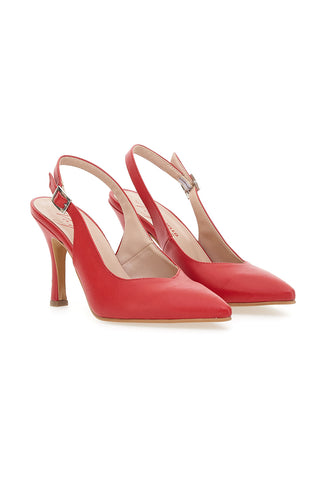 Schwarze Slingback-Pumps mit Glitzer Pittarello Vogue 487
