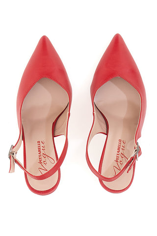 Décolleté Rosse Slingback Pittarello Vogue 487