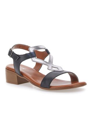 Schwarze Sandalen mit Obermaterial aus Leder im Pittarello-Look 244295