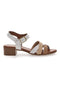 Sandali Bianchi con Fascette Incrociate Pittarello Look 243205