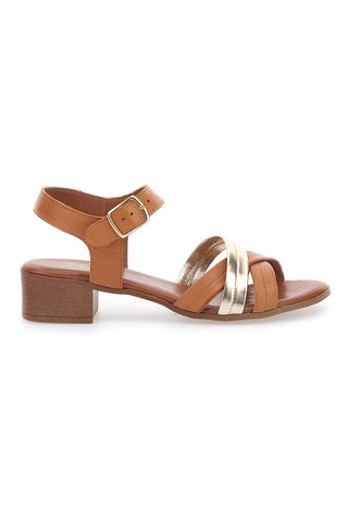 Sandali Arancio con Fascette Incrociate Pittarello Look 243205