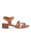 Sandali Arancio con Fascette Incrociate Pittarello Look 243205