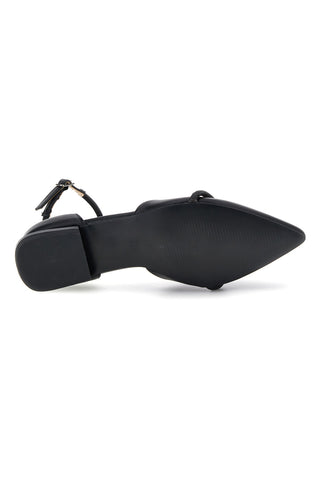 Burani 51098C840 Schwarze spitze Ballettschuhe mit Riemen