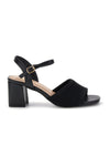 Sandali neri con tacco largo e cinturino First lady P694
