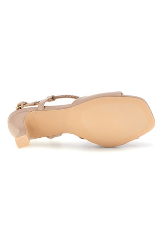 Nackte Sandalen mit Strasssteinen Mon dieu 2332Q12