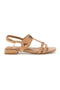 Sandali beige con tacco basso e cinturino Laura biagiotti 9720