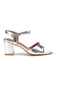 Sandali Argento con tacco largo e cinturino Le havre paris A52611