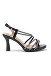 Schwarze Sandalen mit hohem Absatz und Riemen Le havre paris Ap25s9117