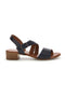 Sandali blu in vera pelle Pittarello look 243050