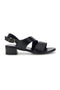 Schwarze Ledersandalen mit gekreuzten Riemen Pittarello Look 243080